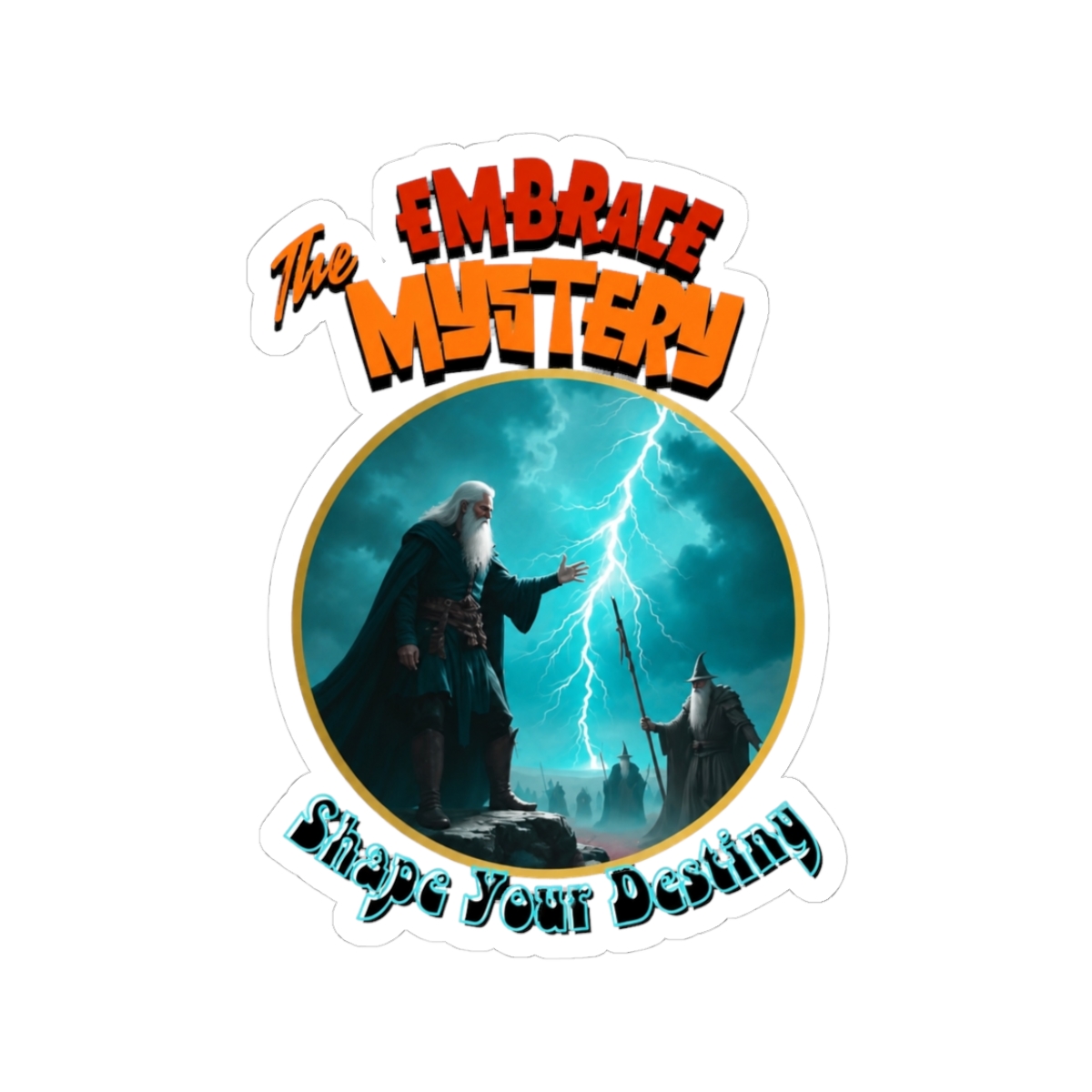 Embrace the Mystery Wizard Destiny - Epic Fantasy Lightning Design | Lord of the Mysteries