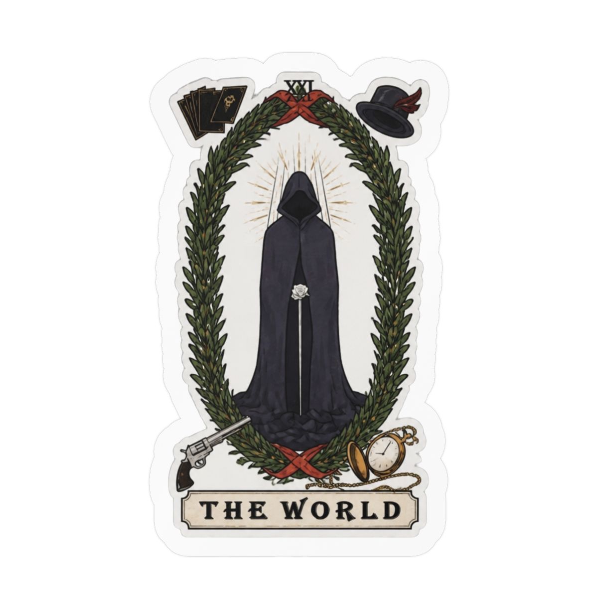 The World Tarot Sticker | Lord of the Mysteries Vinyl Decal - alternate angle 1, merchandise