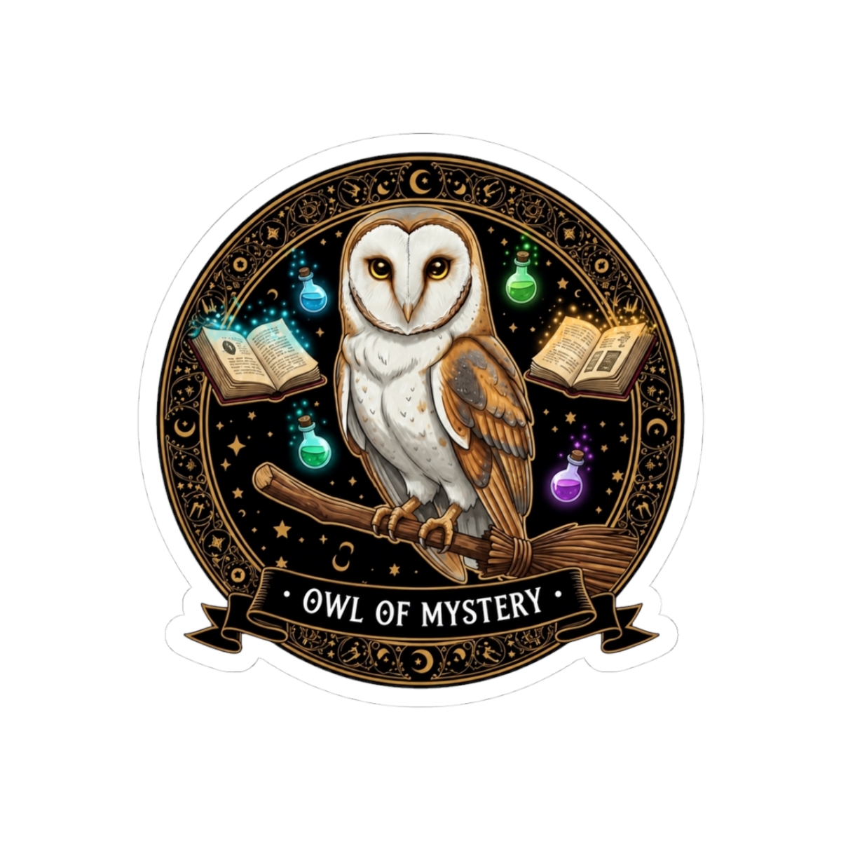 Barn Owl of Mystery: Witchy Magic & Dark Academia Sticker | Lord of the Mysteries