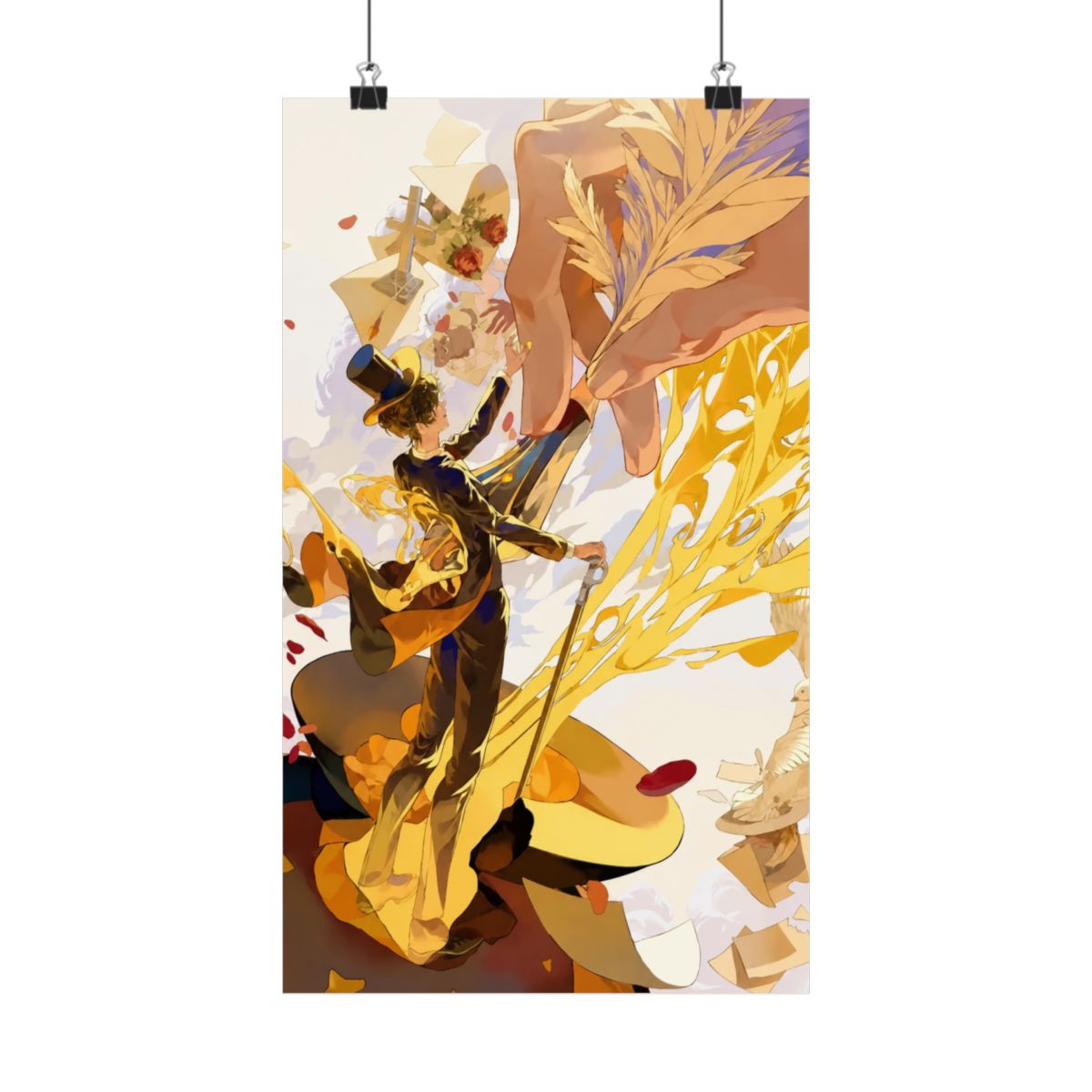 Klein Moretti Yellow Light Lord of The Mysteries Frameless Posters Poster - alternate angle 1, merchandise