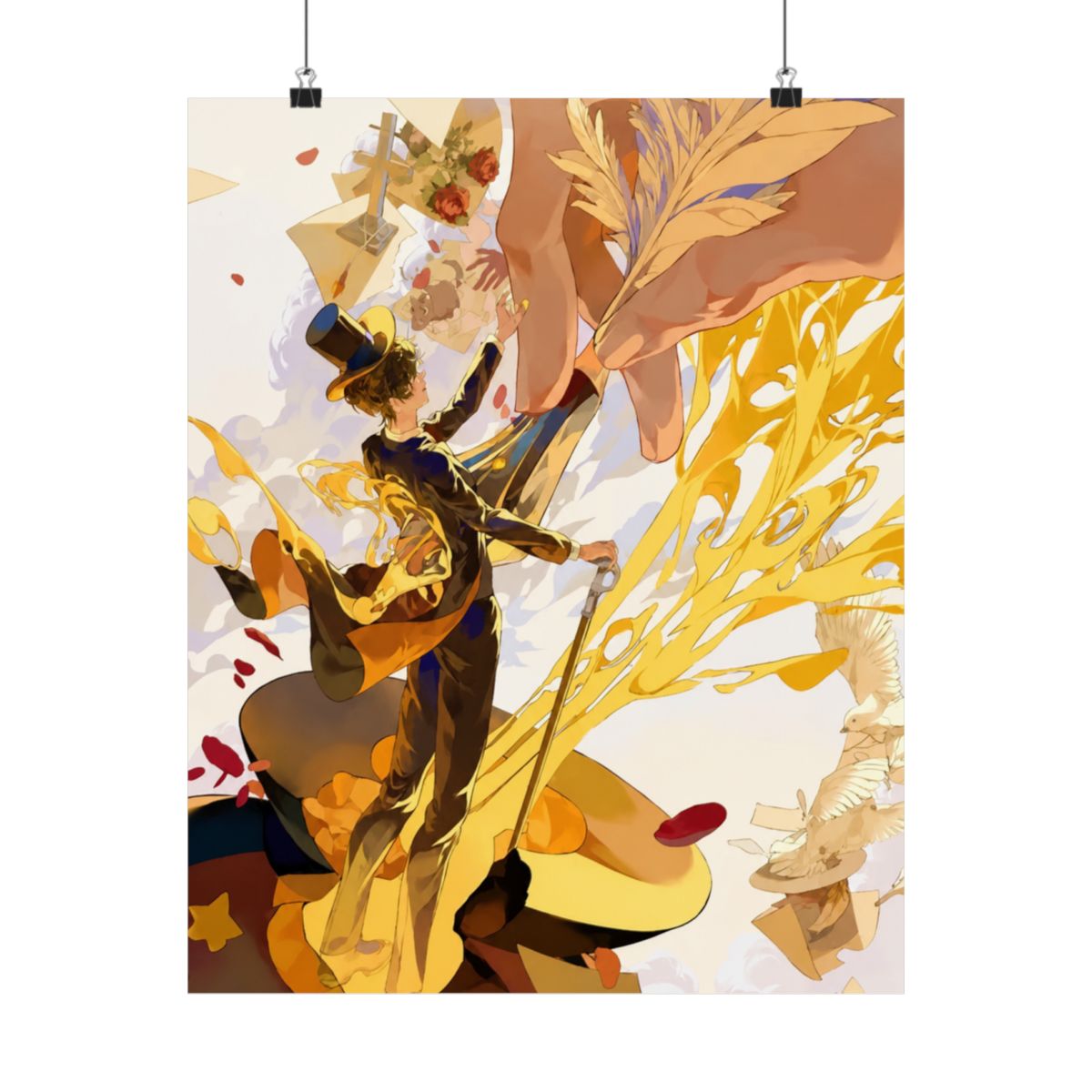 Klein Moretti Yellow Light Lord of The Mysteries Frameless Posters Poster - alternate angle 3, merchandise