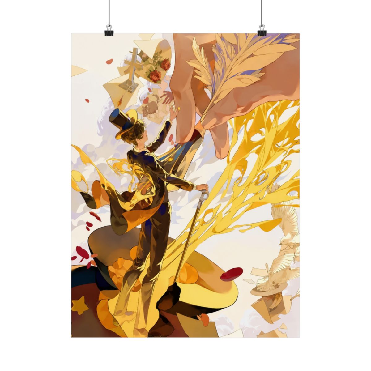 Klein Moretti Yellow Light Lord of The Mysteries Frameless Posters Poster - alternate angle 2, merchandise