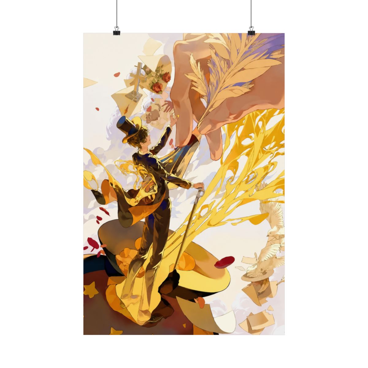 Klein Moretti Yellow Light Lord of The Mysteries Frameless Posters Poster - Official posters merchandise