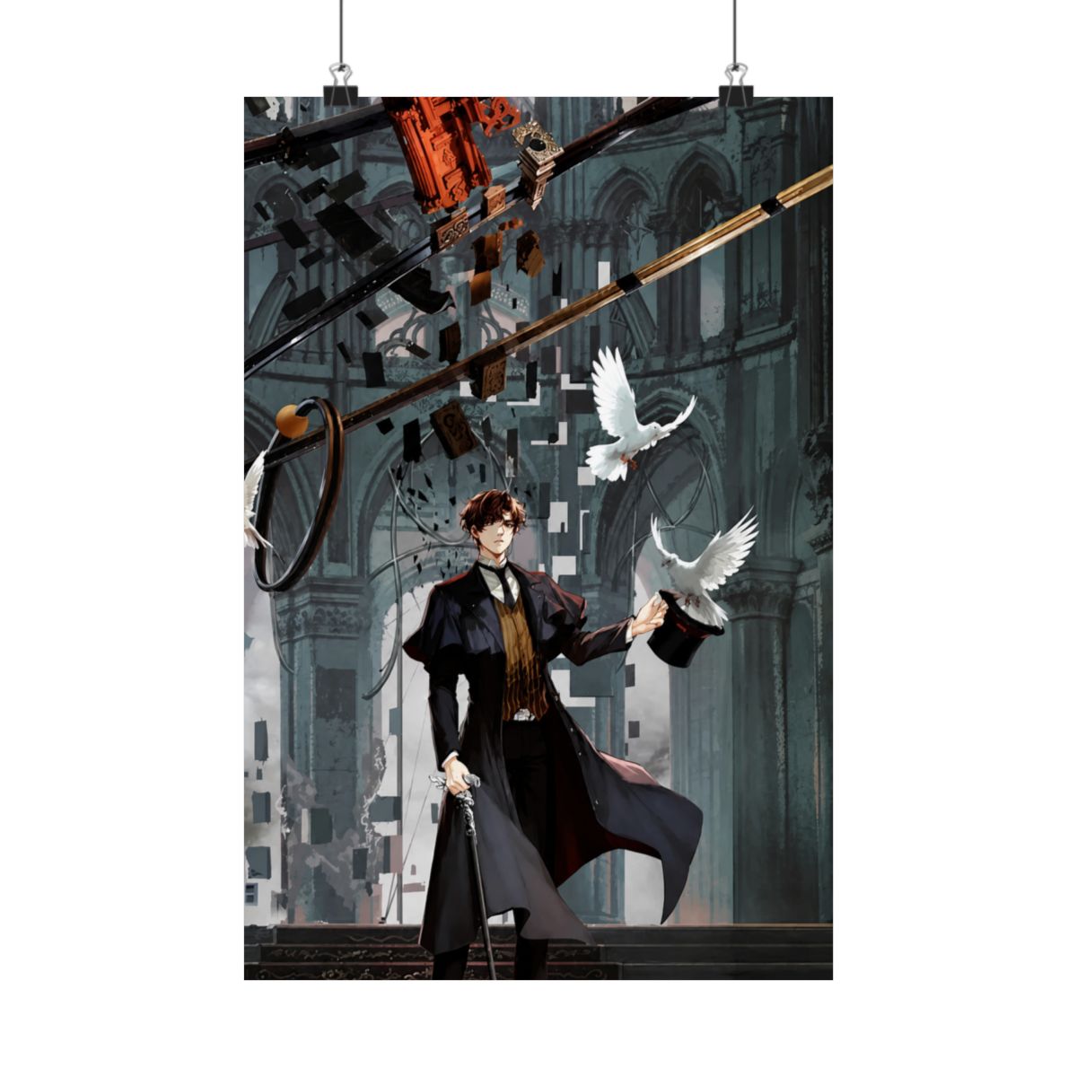 Klein Moretti Bird Lord of The Mysteries Frameless Posters Poster - alternate angle 5, merchandise