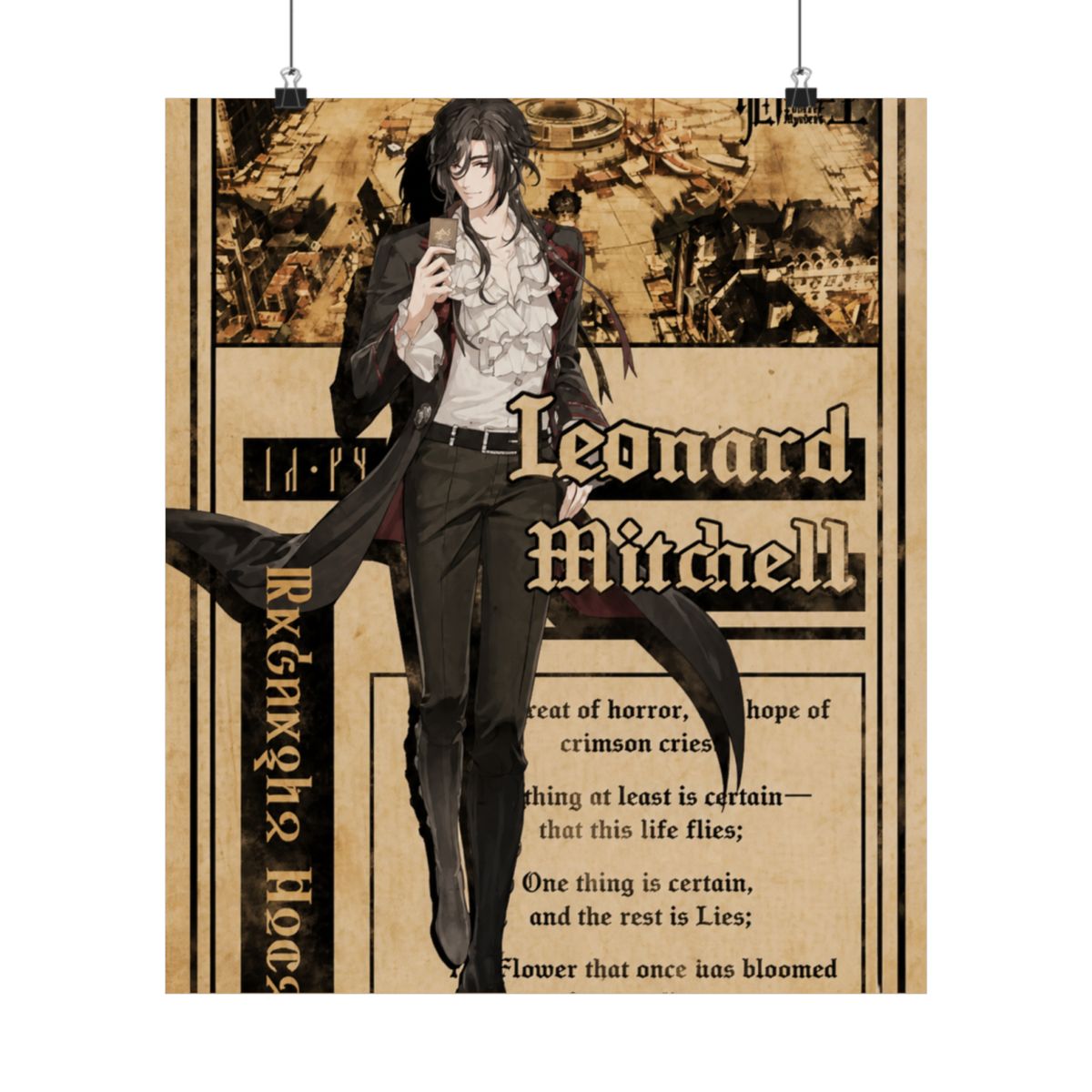 Leonard Mitchell Lord of The Mysteries Frameless Posters Poster - alternate angle 2, merchandise
