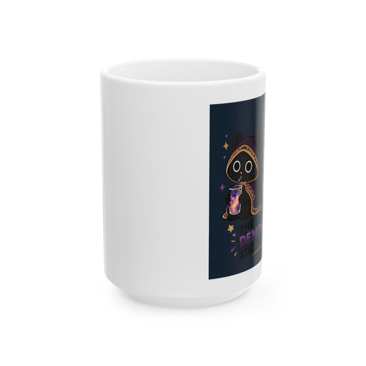 Lord of the Mysteries Cat & Klein Chibi Ceramic Mug - alternate angle 2, merchandise
