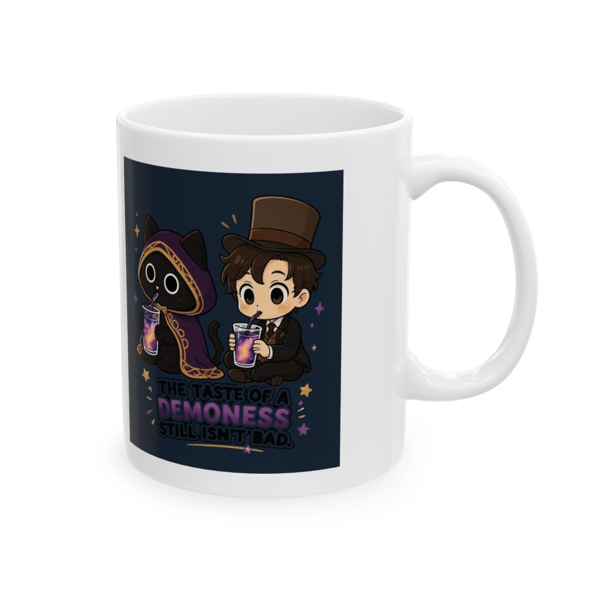Lord of the Mysteries Cat & Klein Chibi Ceramic Mug