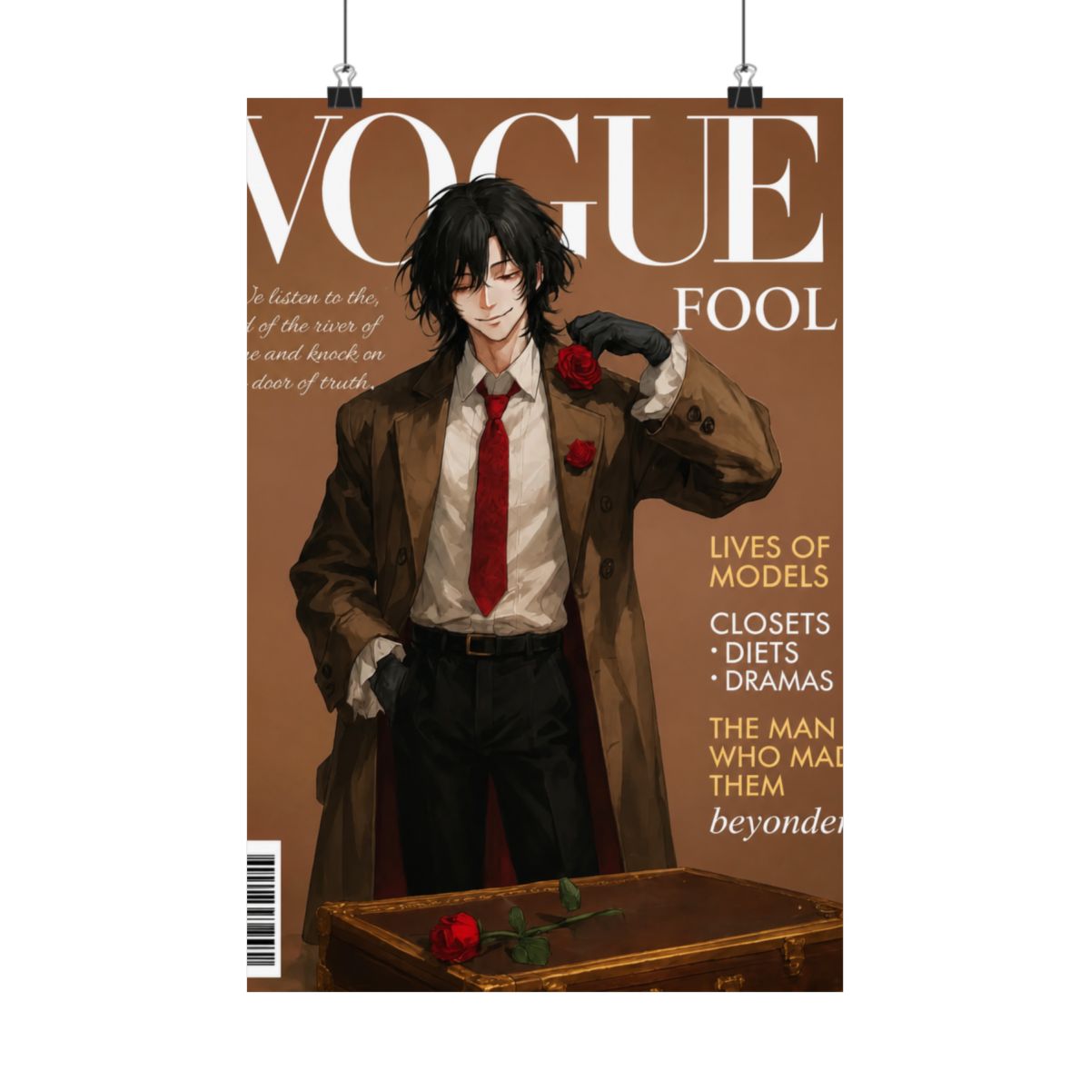 VOGUE FOOL Poster - Klein Moretti Cover Edition Posters Wall Art | Lord of the Mysteries - alternate angle 3, merchandise